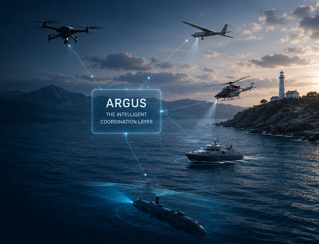 ARGUS coordination layer connecting air, land, sea and sub assets